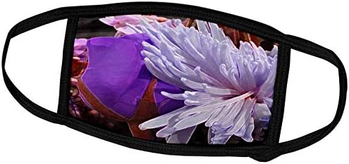 3drose Jos Fauxtogree - Цвеќиња-Прекрасен Цветен Со Виолетови Нагласени Рабови-Маски За Лице