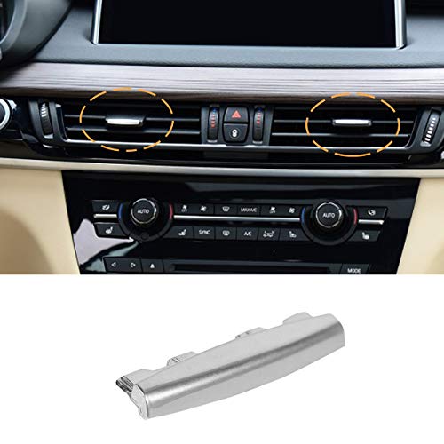 Jaronx компатибилен со BMW X5/X6 Air Vent Clip Tab Tab Chrome-обложен облик на хром, надграден преден ред, клип клима климатизација