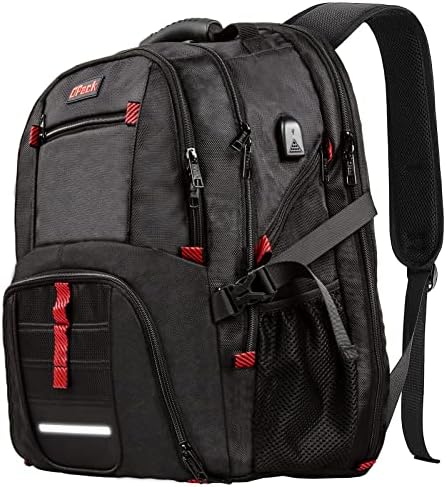 Опакувајте дополнителен голем ранец, ТСА пријателски расположен ранец со USB порта за полнење/слушалки за мажи и жени, анти-кражба и безбедна, училишна торба за голе?