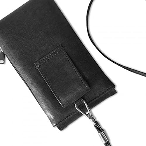 Крило кинески класичен стил илустратор телефонски паричник чанта што виси мобилна торбичка црн џеб