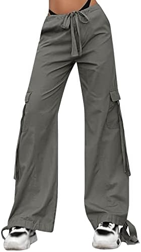 Forwelly Baggy Cargo Pants за тинејџерски девојки кои влечат широки џемпери на нозе y2k улична облека на отворено спортски џогери панталони