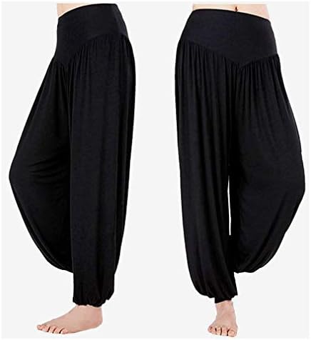 Женски женски јога хареми панталони се разгоруваат лабави широки нозе дневна пижама дното