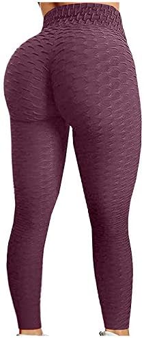 MLLKCAO Peach LIFT хеланки за жени задникот за лифт со високи хеланки за жени за вежбање јога панталони Обични панталони S-3XL