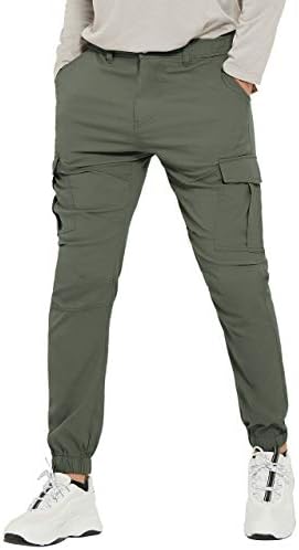 Пули Машки пешачки панталони за пешачење тенок фит џокер велосипедизам водоотпорни панталони на отворено со џебови