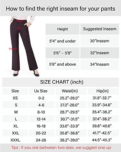 Панталони за фустани од баман 30 /32/34 за жени подигање за истегнување на панталони за појас-јамка за подигање јога панталони