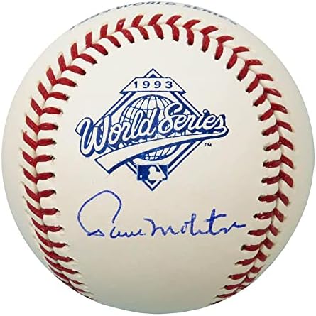 Пол Молитор Потпиша Официјален Претставник На Ролингс 1993 Светската Серија Бејзбол-Автограм Бејзбол