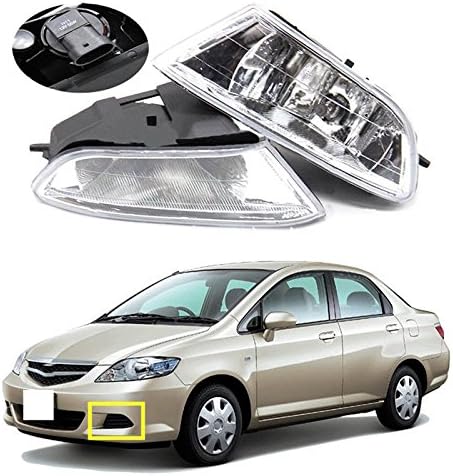 Авто-Технологија За Хонда Сити 2006-2008 Замена Предниот Браник Јасна Леќа Магла Светилки Комплет Жици