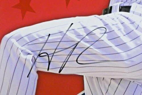 Ханли Рамирез oshош nsонсон го потпиша налепницата за автентикација на сите starвездички постер MLB - Автограмирани фотографии