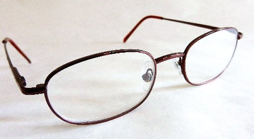 Зголемувањето +2.00 Бургандија Овална Жица Рамка Читање Очила Со Пролет Шарки-
