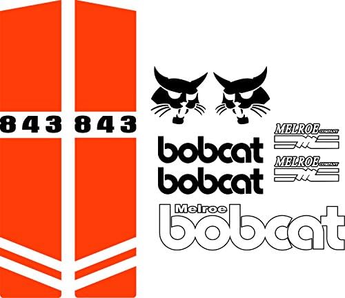 Комплет за налепници во 843 стил C се вклопува во Bobcat