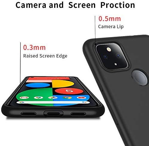 X-ниво Google Pixel 5 5G Case Slim Fit Mobile Phoble Case Soft Flexible TPU [Guardian Series] Matte Finish Ultra-Thin Light