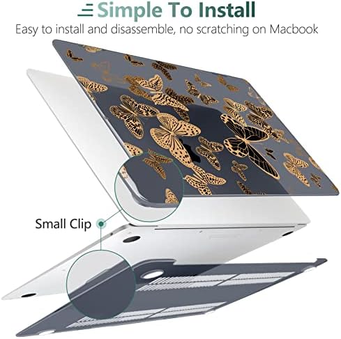 Camplala компатибилен со MacBook Pro 16 Inch Case 2020 2019 Објави A2141 со лента за допир и ID на допир - тврда школка со тастатура