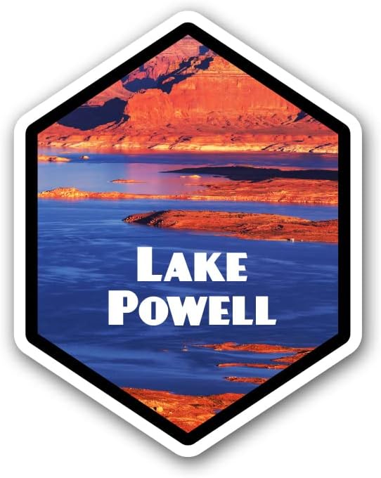 Squiddy Lake Powell - Декларација за налепница за винил за телефон, лаптоп, шише со вода