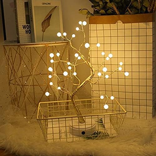 Aaote Bonsai дрво светло, таблети од бисери од бисери 36 LED диоди DIY вештачки бисерно дрво за ламба за декор за домашен венчален