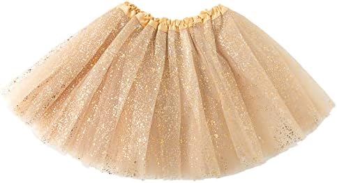 Jastore Girls Princess Layered Dance Scirt Облечи Tulle Tutu здолниште со пенливи секвенци