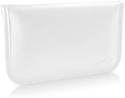 Boxwave Case Компатибилен со ZTE Blade A7 - Елитна кожна торбичка за месинџер, синтетички кожен покритие дизајн на пликови за