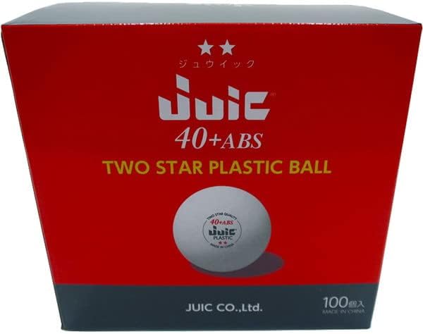 Топки со тениски топки од 7063 табели, топки од 2 starвезди, пластика АБС, бела, 1,6 инчи, 1 кутија, 100 парчиња