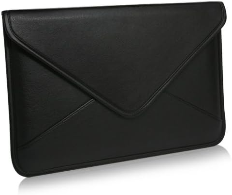 Boxwave Case Компатибилен со LG Gram 16 2-во-1-Елитна кожна гласник торбичка, синтетички кожен покрив дизајн на пликови за дизајн