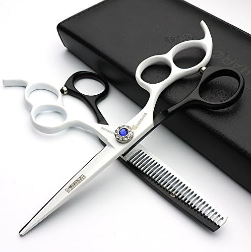 6 инчен стилист за коса берберски НОЖИЦИ 440С ножици за сечење коса+ножици за разредување три прста