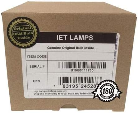 IET ламби - За паметна табла lightraise 60wi Проектна ламба за замена со оригинална оригинална OEM OSRAM PVIP сијалица во внатрешноста