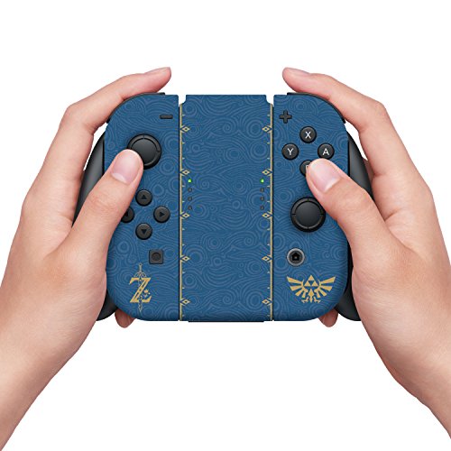 Контролер Gear Nintendo Switch Switch & Screen Protecter Set, официјално лиценциран од Нинтендо - Легендата на Зелда: Здив на дивината „Woodgrain Triforce“ - Nintendo Switch