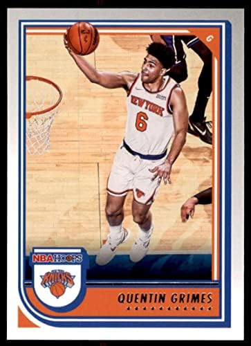2022-23 Panini NBA Hoops #23 Quentin Grimes NM-MT New York Nicks Basketball Trading Card NBA