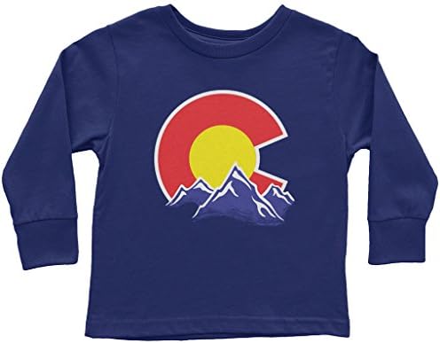 Threadrock Детска маица со долги ракави на планински дете Колорадо