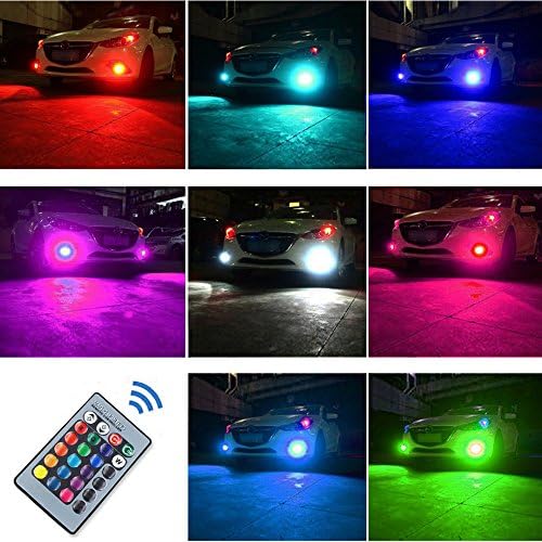 1797 9006 HB4 LED RGB Магла Сијалица Килибар Жолта Бела Разнобојна 16 Боја Менување На Прекинувачот Комплет Строб Светилки За Автомобил Камиони Далечински Управувач Прекин?