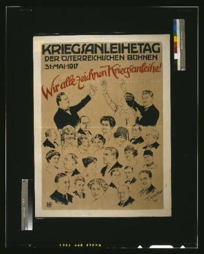Фотографија на историски производи: Kriegsanleihetag der österreichischen bühnen, Прва светска војна, Втората светска војна, 1917 година, Австрија