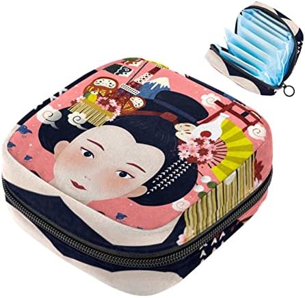 Торба За Складирање Санитарни Салфетки Јапонска Девојка Женски Период Санитарна Торбичка Тампон Торба За Складирање Патент Торби