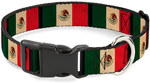 Брава Надолу Пластични Клип Јака-Мексико Знаме Потресени-1/2 Широк-Одговара 8-12 Вратот-Медиум