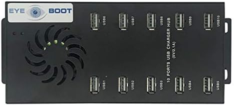 Eyeboot 10 ПОРТ USB Центар 120w Напојува USB 2.0 Полнење Центар 12V 10A PSU