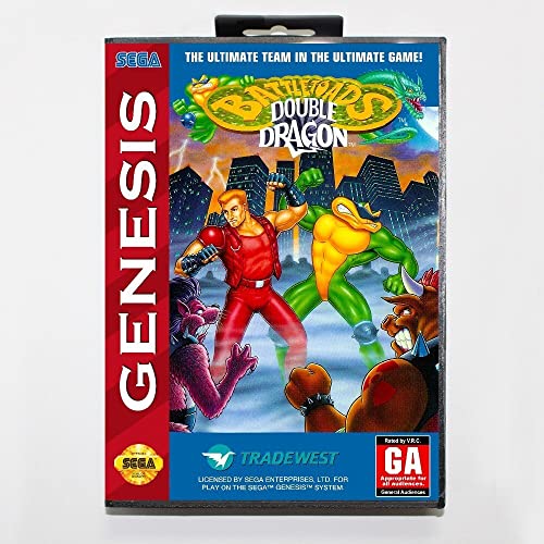 Devone Battletoads & Double Dragon The Ultimate Team Game Certridge 16 Bit MD Game Card со малопродажна кутија за Sega Mega