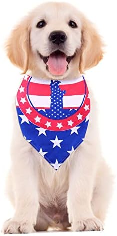 Вефсу Денот На Независноста Миленичиња Бандана 1 КОМПЈУТЕР Сад Куче Бандани Реверзибилни Американски Знаме Куче Бандани Триаголник