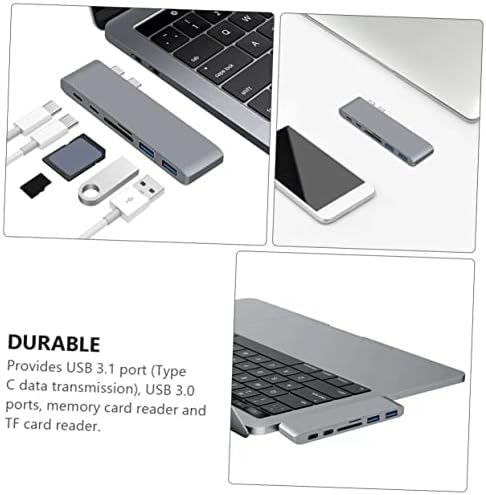 MOBESTECH USB Hubs 6 Компатибилен За pro Компатибилен За MacBook Pro Мултифункционален Сплитер На Лаптоп-Порт USB-c За Тип На