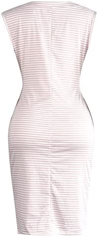 Фрагарн секси носии за жени, модни жени лабави летни летни ракави со тркалезен врат, обичен лента за појас, мини фустан