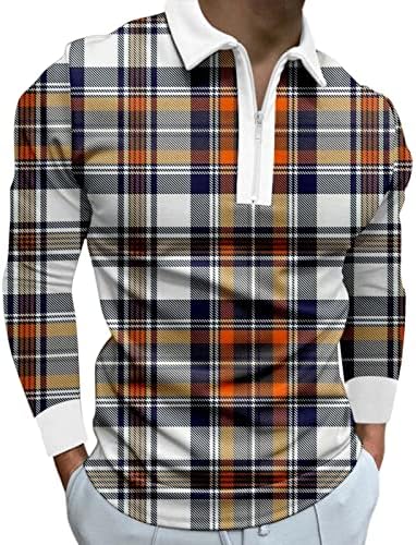 XXBR 2022 Нови поло маици за мажи, долги ракави карирани јака од јака голф врвови на улична облека за улична облека за дизајнер