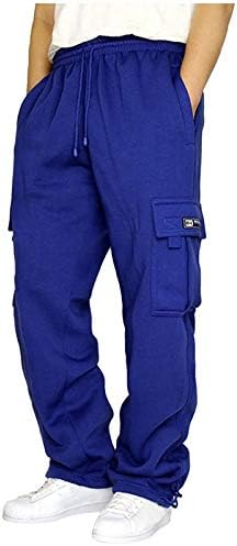 Машка тешка категорија на малолетни товари, еластични половини, атлетски панталони, обични панталони со џогер со џебови
