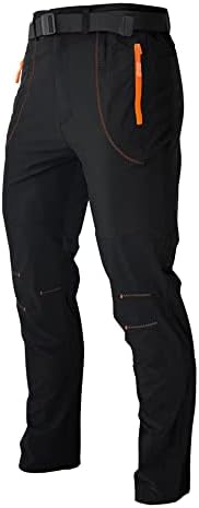 Машки карго панталони за пешачење за мажи, отпорна на вода, отпорна на вода, лесен планински патент џеб, панталони за џеб