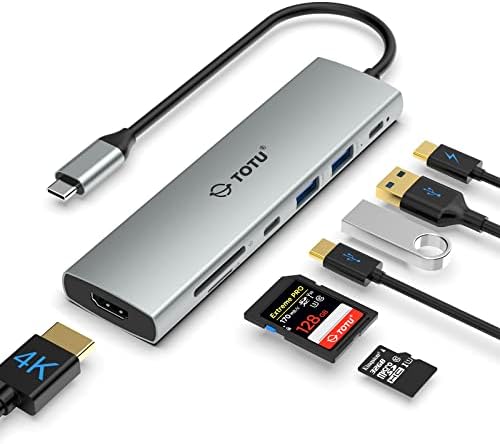 ТОТУ 11 ВО 1 USB C Центар СО 4K HDMI, VGA, 1000mbps Етернет &засилувач; 7 во 1 4K HDMI USB C Центар