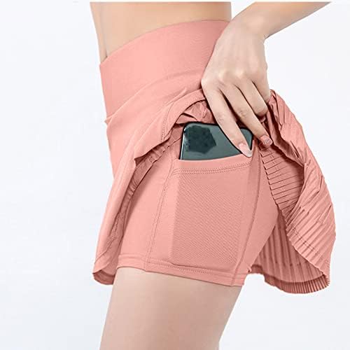 Hdzww цврсти високи пакувања жени колк кратки тенок се вклопуваат панталони со џебови работат со џебови лето дише тенки панталони