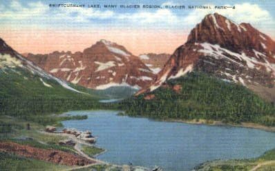 Национален парк Глечер, разгледница во Монтана