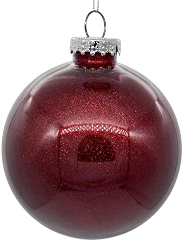 Викерман 3 „Чиста топка Божиќна украс со бургундски сјај ентериер.