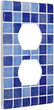 Сина мозаична плочка за плочки за покривање на капакот на задната плоча Декоративни 1 банда за кујни за кујна спална соба за
