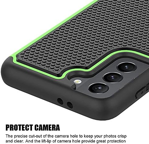 Cover Cock Cock Cock Chickproof за Samsung Galaxy S21 Fe 5G [не за Galaxy S21 5G] [Green]