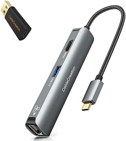 Cablecreation 6-во-1 USB-C Центар Пакет СО USB C Женски НА USB Машки Адаптер