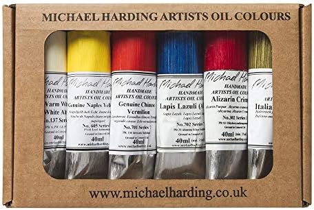 Уметникот на Мајкл Хардинг Оли Бои, стариот мајсторски масло за бои, шест цевки од 40 мл, 0090012