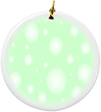 Рики Најт Дух Зелени меурчиња Дизајн на порцелански двострани божиќни украси