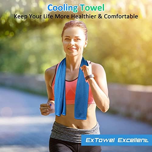 Продолжете одлични крпи за ладење на вратот 4 пакети, меки крпи за ладење за дишење за топло време, спортисти, јога, салата,