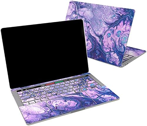 Lex Altern Vinyl Skin компатибилен со MacBook Air 13 Inch Mac Pro 16 Retina 15 12 2020 2019 2018 Нежна розова боја на боја Апстрактна